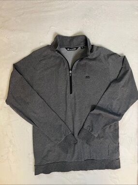 Travis Mathew Zachary Half Zip Pullover Gray Size M